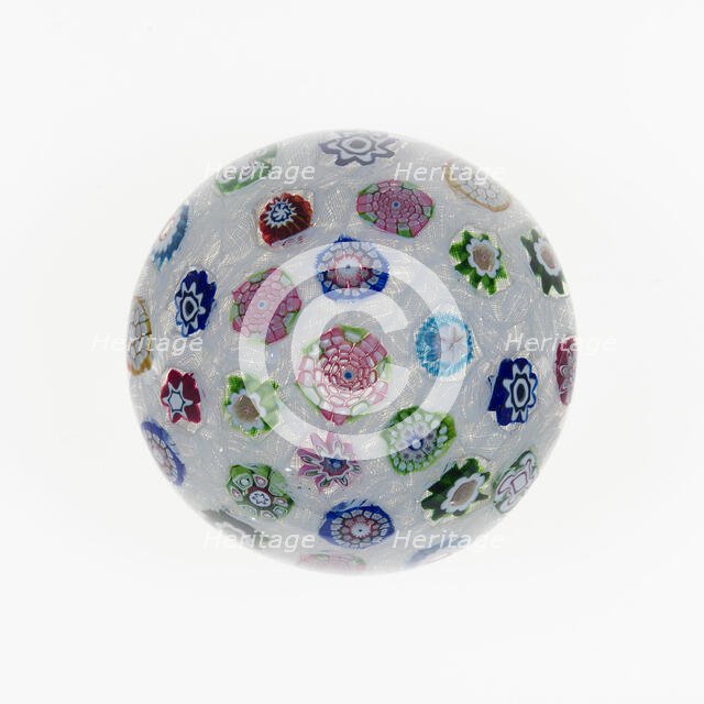 Paperweight, France, c. 1845-60. Creator: Saint-Louis Glassworks.