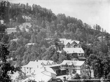 'Elysium Hotel, houses on the nothern slopes of Jakko', Shimla, India, early 20th century. Artist: Unknown