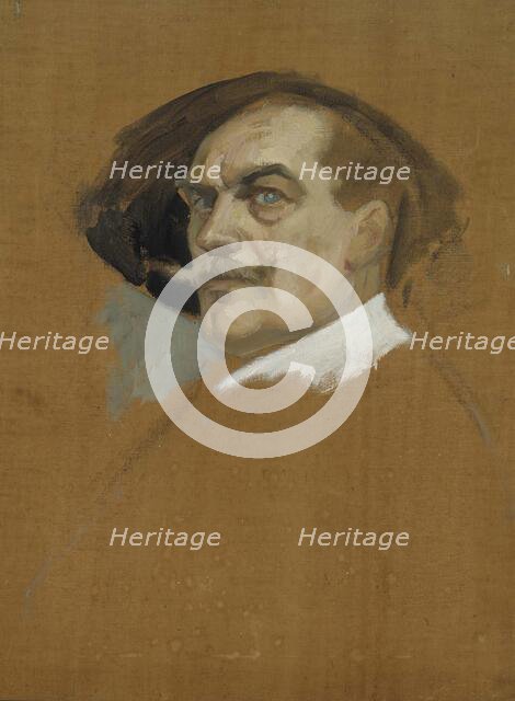 Self-Portrait in a Dress of the 17th Century, study, 1904-1905. Creator: Albert Edelfelt.