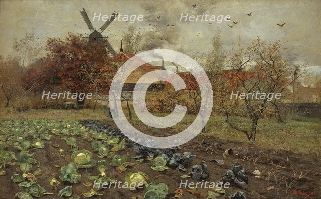 View of Amerikavej in Copenhagen, 1881. Creator: Frits Thaulow.