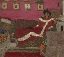 Portrait de Madame Delierre (Symphonie en rouge) , c1901. Creator: Vuillard, Édouard (1868-1940).