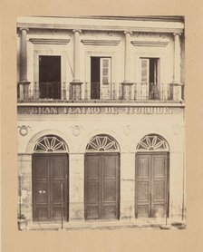 [Gran Teatro de Iturbide], 1867. Creator: François Aubert.