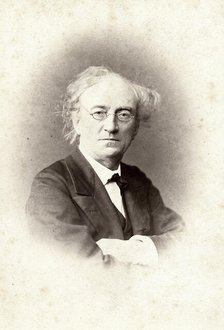 Portrait of the poet Fyodor Ivanovich Tyutchev (1803-1873), 1867. Creator: Levitsky, Sergei Lvovich (1819-1898).