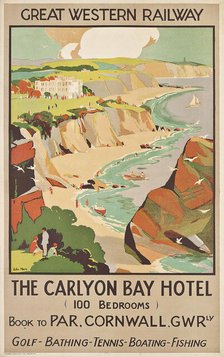 The Carlyon Bay Hotel, Par, Cornwall, c1930. Creator: Mace, John Edmund (1889-1952).