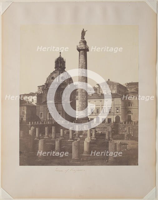 Forum of Trajan, between 1850 and 1870. Creator: Robert MacPherson.