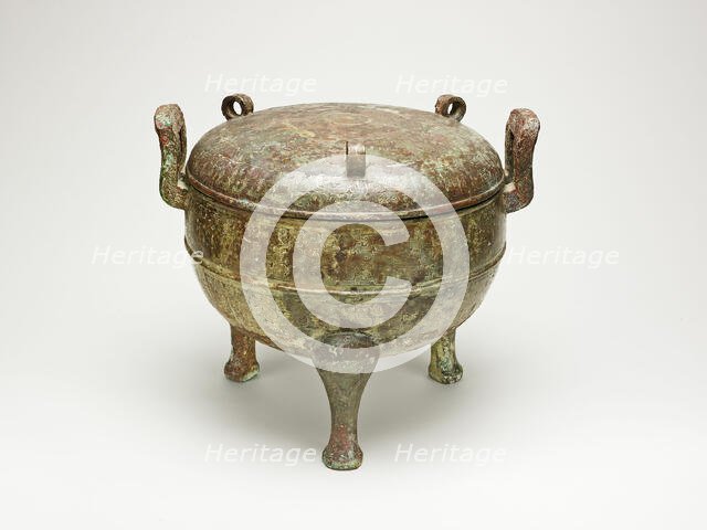 Tripod Cauldron (Ding), Eastern Zhou dynasty, Spring and Autumn period, late 6th cent B.C., State of Creator: Unknown.