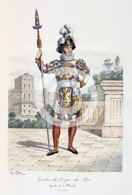 Gardes-du-Corps de Roi, Garde de la Manche, 1814-30 Artist: Eugene Titeux