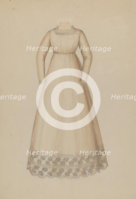 Dress, c. 1937. Creator: Gladys Cook.