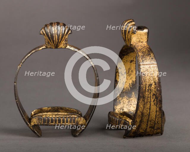 Pair of Stirrups, Netherlandish, first half 17th century. Creator: Unknown.