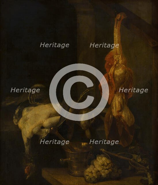 Still Life with Game and Fowl, c1640-1690. Creator: Abraham van Beyeren.