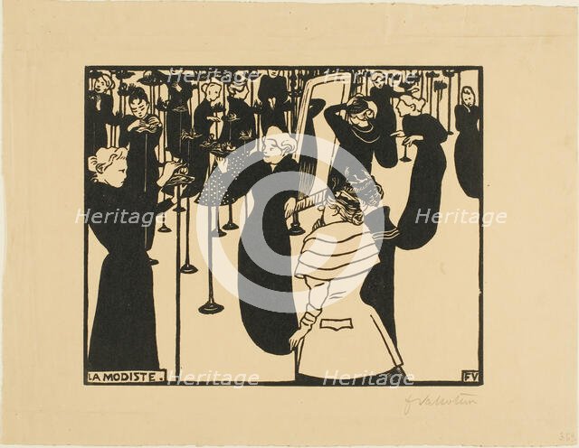 The Milliner, 1894. Creator: Félix Vallotton.
