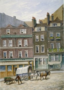 The Tiger Tavern, Tower Dock, London, 1868.                                                       Artist: JT Wilson