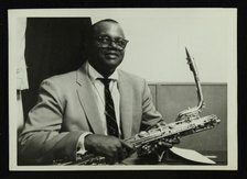 Charlie Fowlkes, baritone saxophonist with the Count Basie Orchestra, c1950s. Artist: Denis Williams