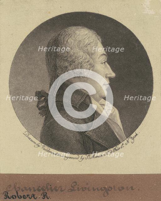 Robert R. Livingston, 1796. Creator: Charles Balthazar Julien Févret de Saint-Mémin.