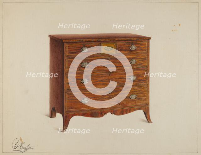 Chest of Drawers, c. 1938. Creator: Ferdinand Cartier.