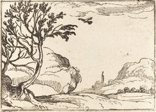 Turtle Dove Flying in the Desert. Creator: Jacques Callot.