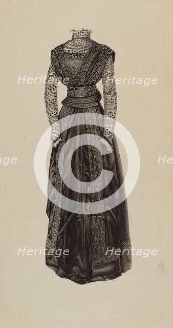 Street Dress, c. 1937. Creator: Lucien Verbeke.