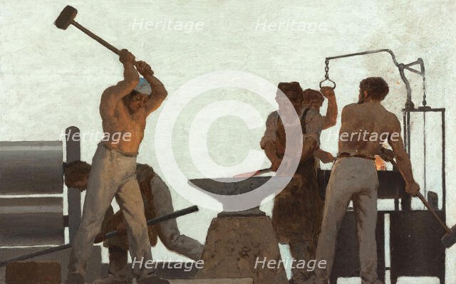 Metallurgy: Sketch for the school in rue Chateau-Landon, 10th arrondissement of Paris, 1881. Creator: Jules Didier.