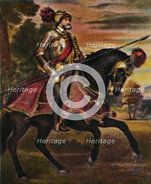 'Kaiser Karl V. 1500-1558. - Gemälde von Tizian', 1934. Creator: Unknown.