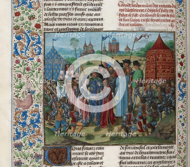 Marriage of Isabella of Valois and Richard II, ca 1470-1475. Creator: Anonymous.