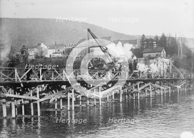 German Bridge over Maas at Dinant, between 1914 and c1915. Creator: Bain News Service.
