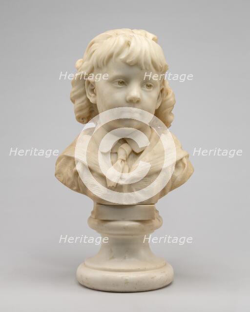 Portrait of a Young Boy (Henry Ebenezer Bingham?), 1871/1879. Creator: Jules Dalou.