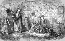 'Interior of a Kalmuck Tent with Kalmuck Women', 1854. Creator: Unknown.