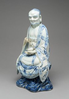 Figure of a Luohan, Ming dynasty (1368-1644) or Qing dynasty (1644-1911), c. 17th century. Creator: Unknown.