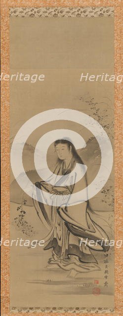 Kiku Jido (Chrysanthemum Boy), 18th century. Creator: Tsukioka Sessai.