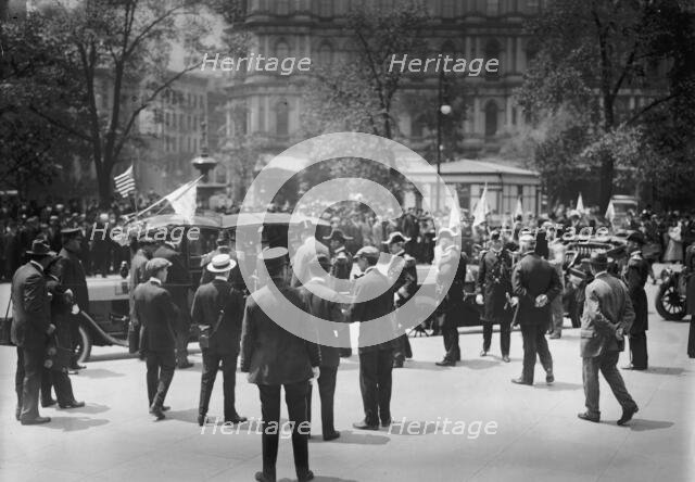 Admirals at City Hall, 1913. Creator: Bain News Service.