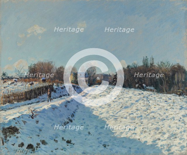 La neige à Louveciennes, 1874.