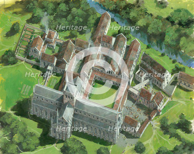 Waverley Abbey, Farnham, Surrey, c1990-c2005. Artist: Ivan Lapper.