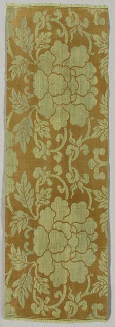 Textile Fragment, 1800s. Creator: Unknown.