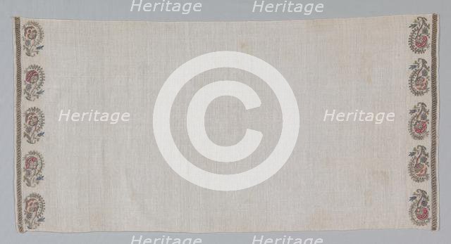 Embroidered Towel (Peshkir), 19th century. Creator: Unknown.