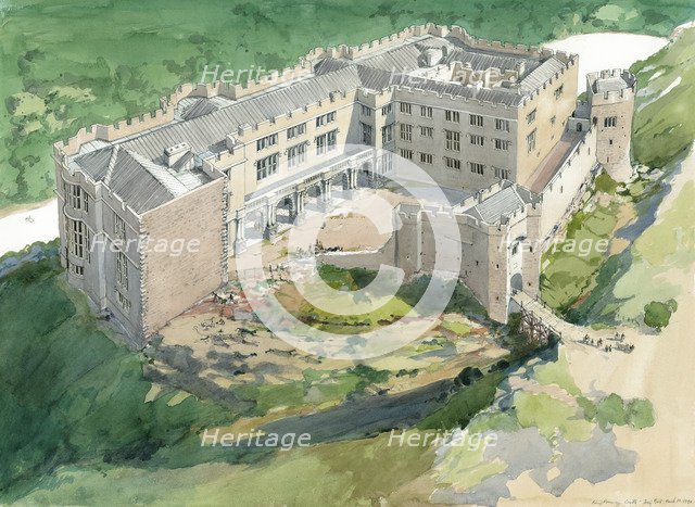 Berry Pomeroy Castle, early 17th century, (c1990-2010). Artist: Terry Ball.