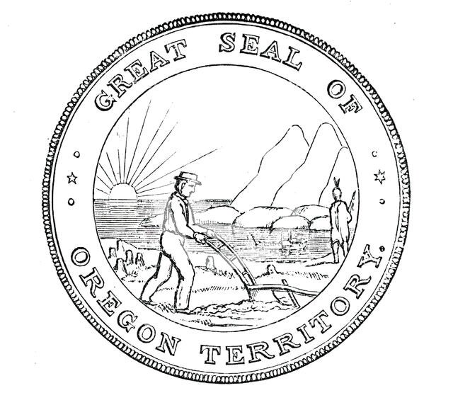 The Great Seal of Oregon, 1850. Creator: Unknown.