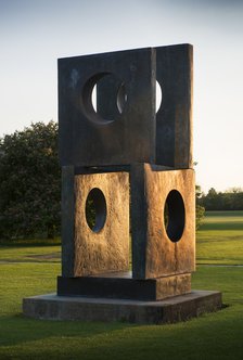 'Four Square Walkthrough', sculpture by Barbara Hepworth, Cambridge, Cambridgeshire, 2015 Artist: James O Davies.