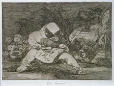 The Disasters of War, a series of etchings by Francisco de Goya (1746-1828), plate 68: 'Que locur…