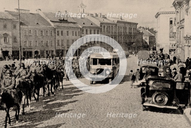 The Soviet Red Army in Vilnius, 1940, 1940.