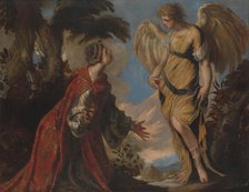 Hagar and the Angel, ca. 1657. Creator: Francesco Maffei.