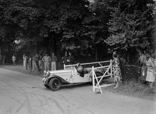 DE Harris' Singer B37, winner of a silver award at the MCC Torquay Rally, July 1937. Artist: Bill Brunell.