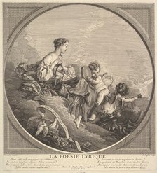 Lyrical Poetry, ca. 1741. Creator: Claude Augustin Duflos le Jeune.