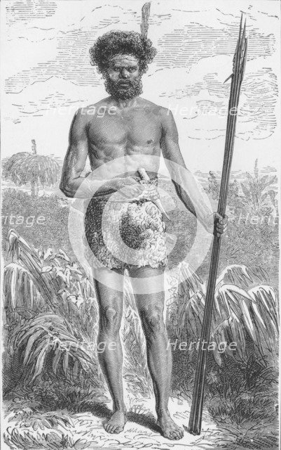 'Native of Australia',  c1885, (1890). Artist: Robert Taylor Pritchett.
