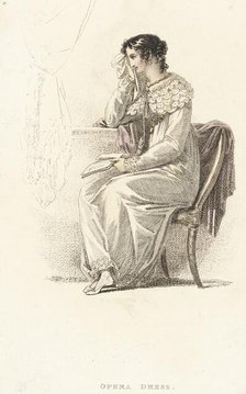 Fashion Plate (Opera Dress), 1814. Creator: Unknown.