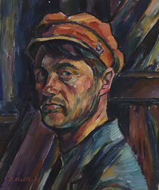 Self-Portrait, 1922. Creator: Ilmari Aalto.