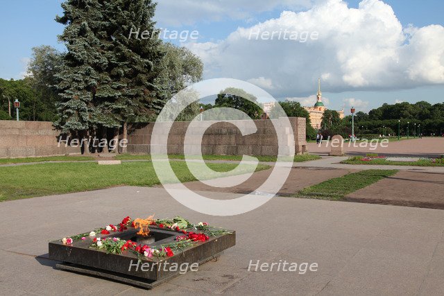 Eternal Flame in the Field of Mars, St Petersburg, Russia, 2011. Artist: Sheldon Marshall