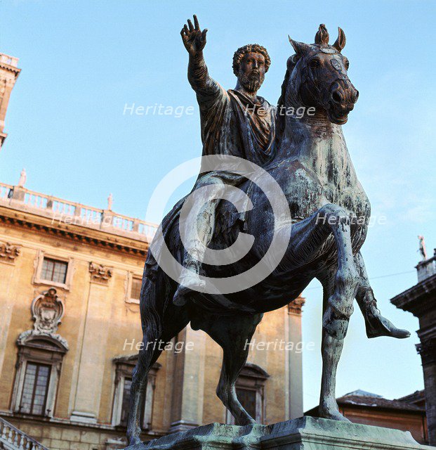 Equestrian statue of Marcus Aurelius, 2nd century. Artist: Unknown