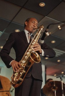 Harold Land, Jazz Inn Party, Nordwijk, Netherlands, 1989. Creator: Brian Foskett.