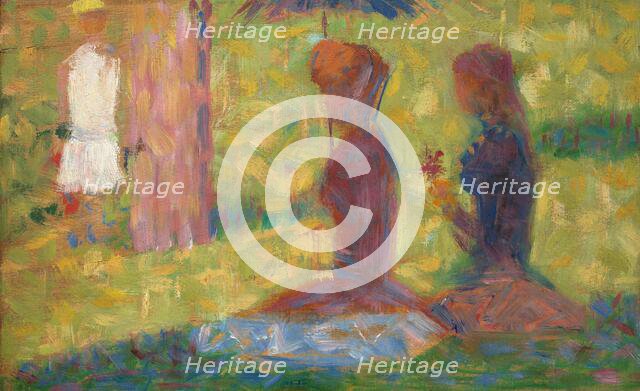 Study of Figures for "La Grande Jatte", 1884/1885. Creator: Georges-Pierre Seurat.