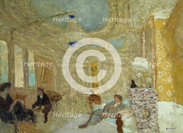 In the Waiting Room, 1898. Creator: Vuillard; Édouard (1868-1940).